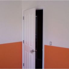 orange half wall